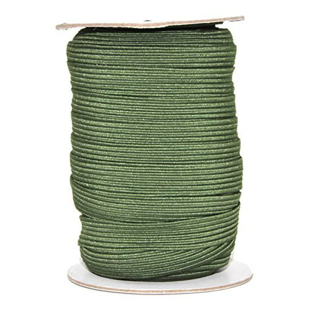 Olive Green 12mm Elastic Shock Cord Strong Heavy Duty Tie Down Bungee Rope